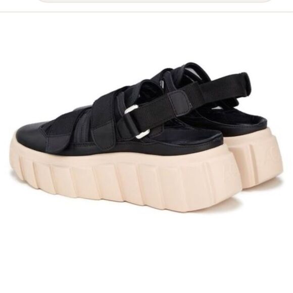 AGL Traspy Strappy Sneaker In Nero-nero 10 - Picture 2 of 12